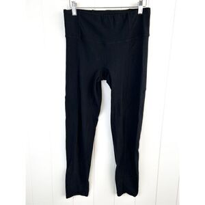 Phat Buddha Black‎ Fleece Warm Cozy Leggings Size L